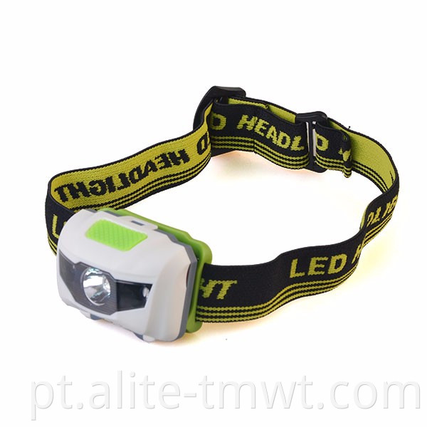 3W farol de luz piscando 1 + 2 lâmpada de cabeça de plástico LED para capacete